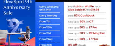 FlexiSpot's Anniversary Promotion
